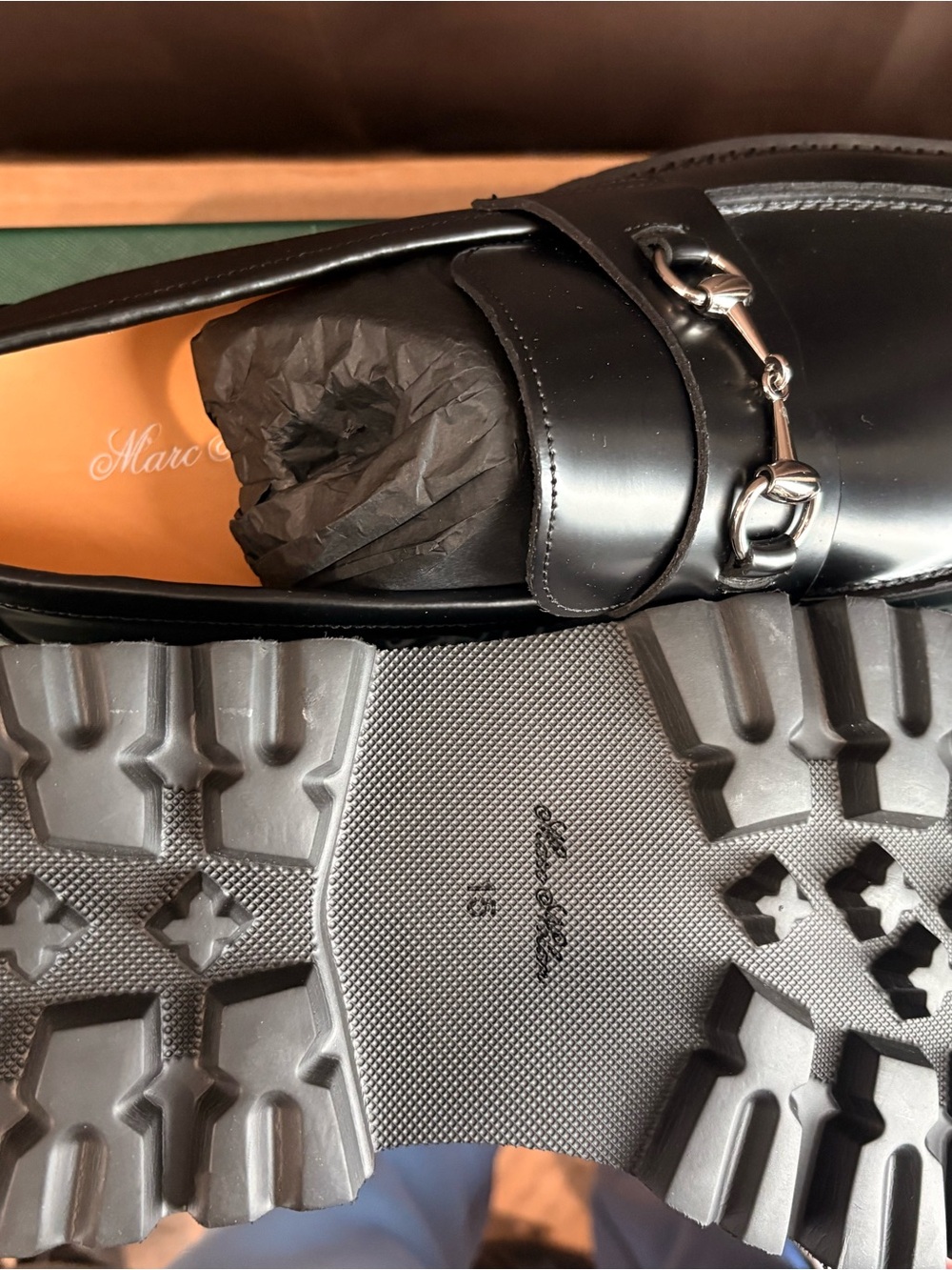 Men's Black Leather Loafers
